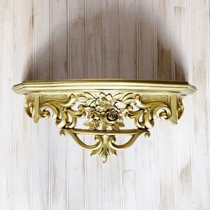 MCM Large Syroco Floral Wall Shelf